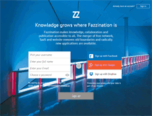 Tablet Screenshot of fazzination.com